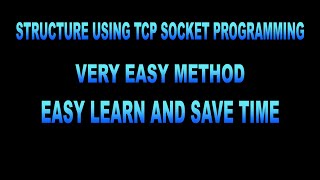 TCP Socket Structure Programming  How to pass Structure in Socket Programming  Socket Programming [upl. by Ennybor450]