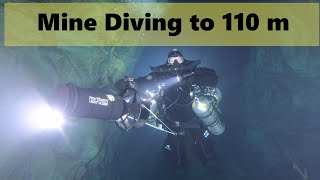 Mine diving to 110 m with JJ rebreather [upl. by Ayrb709]