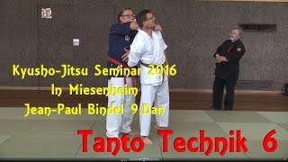 KyushoJitsu Seminar 2016 in Miesenheim JP Bindel Tanto Technik 6 [upl. by Atiugram552]