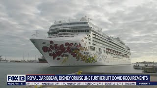 Royal Caribbean Disney cruise line further life COVID requirements  FOX 13 Seattle [upl. by Lleraj]