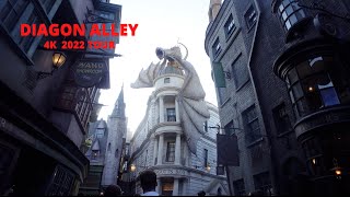 4K Diagon Alley POV Walkthrough  Wizarding World of Harry Potter [upl. by Anoirtac]