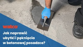 Posadzka betonowa Jak naprawić ubytki i pęknięcia  Watco Concrex [upl. by Linder]