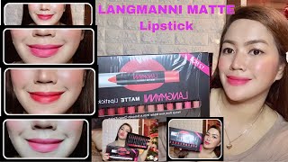 Langmanni Matte Lipstick Review [upl. by Le]