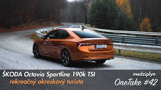 Škoda Octavia Sportline 20 TSI 190k 4x4  Baby RS do každého počasia  Medziplyn Onetake 42 [upl. by Losiram]