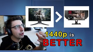 Shroud on Why 1440p is Better than 1080p in Valorant and Csgo [upl. by Darnok688]