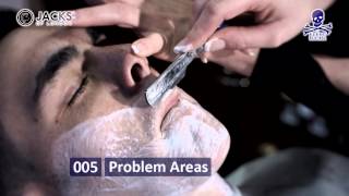 How to shave with a cut throatopenstraight razor  Cut throat razor shaving tips [upl. by Acima]