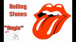 Rolling Stones  Angie with lyrics on screen [upl. by Helga493]