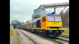 Ex Works Freshly Named 60085 Shunting inside Rylstones Swinden Quarry [upl. by Nuahs]