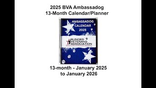 Amabassdog 2025 Calendar Planner from the BVA [upl. by Assereht]