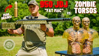 950 JDJ FAT MAC vs Zombie Torsos The World’s Most Powerful Rifle [upl. by Ainevuol]