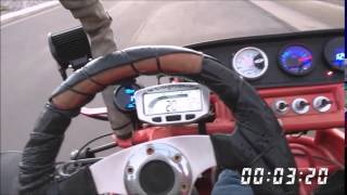 Turbo go kart 250 Kinroad buggy 02030 mph [upl. by Leoj]