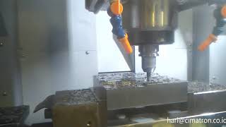 Throcoidal Mill Side Cutting Test Cut Cimatron 14 VoluMill [upl. by Motch]