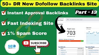 50 DR Dofollow Backlinks Instant Approval  Backlinks Seo Strategy  Part  13 [upl. by Arola]