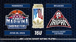 Junior MPBL Season 2  Marikina Junior Shoemasters VS Bulacan JT Taipan  16U [upl. by Sila]