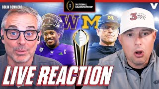 WashingtonMichigan Reaction Jim Harbaugh wins national championship NFL next  Colin Cowherd [upl. by Nelleus215]