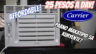 Tipid na AIRCON  Carrier Optima Green Review [upl. by Eenar]