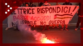 Roma nuova protesta per la Palestina alla Sapienza occupata la facoltà di Scienze Politiche [upl. by Chandler]