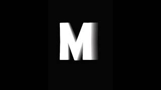 M letter flip text effect Adobe illustratorillustrator youtubeshorts trending viralshorts like [upl. by Eihtur]