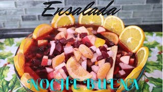 ENSALADA DE NOCHE BUENAENSALADA NAVIDEÑACOMO HACER [upl. by Adnaluy]