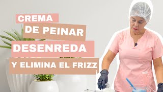 Cómo Hacer una Crema de Peinar Casera  Desenreda y Elimina el Frizz [upl. by Stoll]