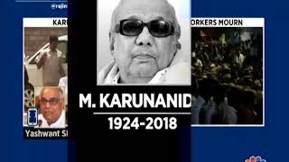 RIPKalaignar  Yashwant Sinha on Karunanidhis Death A Giant has Departed  CNBC TV18 [upl. by Atnahs628]