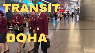 How to Transit in Doha airport Qatar 🇶🇦  Flight transfers in Hamad international AirPort [upl. by Erehpotsirhc]