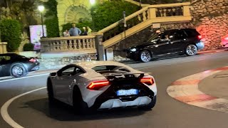 Supercars in Monaco🇲🇨  Lamborghini Huracan Tecnica Loud Acceleration [upl. by Atram504]