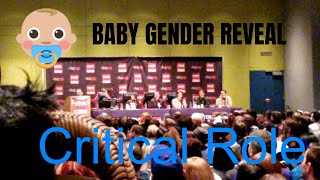 Critical Role Laura and Travis Baby Gender Reveal  C2E2 2018 [upl. by Zeeba510]