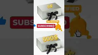 5 vs 500 Choose ONE GIFT BOX  shorts gift giftbox ytshorts [upl. by Atidnan]