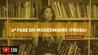 Literatura Brasileira 2ª Fase do modernismo prosa Aula 18 [upl. by Yellat]