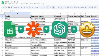 ChatGPT google sheets integration using the Zapier plugin [upl. by Aitnyc689]