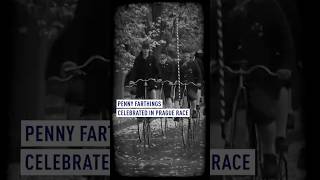 Penny farthings celebrated in Prague race [upl. by Louise]