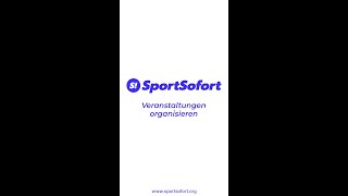 Veranstaltungen amp Workshops einfach organisieren mit SportSofort [upl. by Jermyn]