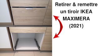 Comment retirer puis remettre un tiroir Ikea Maximera déposer puis reposer démonter puis remonter [upl. by Nrubua187]