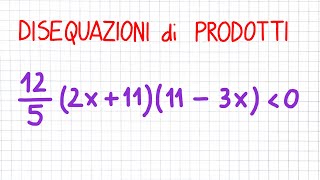 DISEQUAZIONI di PRODOTTI 4 di 5  DT25 [upl. by Mohun]