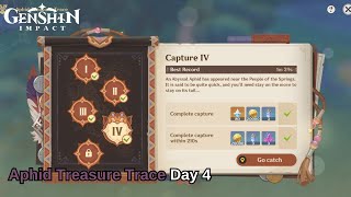 Capture IV  Score 1m 39s  Aphid Treasure Trace Day 4  Genshin Impact [upl. by Elleda]