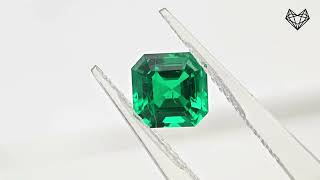 Asscher cut lab grown emerald [upl. by Nehtanoj846]