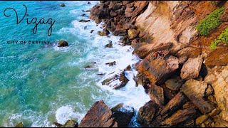 Stunning Aerial Views of Yarada Beach Marvel at Its Beauty Through Drone Shots Incredible India [upl. by Gillan]