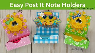 Post It Note Holders featuring Treasure Box Designs [upl. by Gorton542]