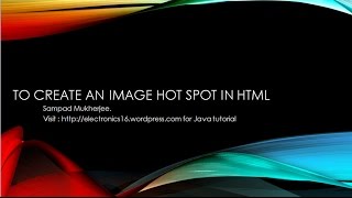 ImageHotspot LearnToCode  Create an image hotspot in HTML [upl. by Rockwood470]