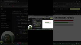 Progress bar animation in react shorts frontend reactjs programming coding reactjstutorial [upl. by Vaas]