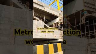 metro station construction work indore civilengineering shorts youtubeshorts trending [upl. by Renick]