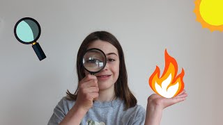 TOUT SAVOIR POUR ALLUMER UN FEU AVEC UNE LOUPE [upl. by Pul]