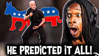 GEORGE CARLIN PREDICTED THE FUTURE Why Dont I Vote REACTION [upl. by Allbee]