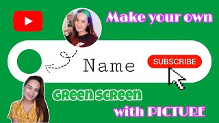 HOW TO CREATE YOUR SUBCRIBE BUTTON WITH LOGO  GREEN SCREEN  Jabee Dy [upl. by Florette243]