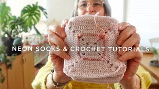 CrochetObjet knitting podcast  Ep7  Neon Socks amp Crochet Tutorials [upl. by Nauqet129]