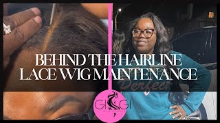 Behind The Hairline Lace Wig Maintenance How to Keep a Natural Hairline Look After Installation [upl. by Akoek]