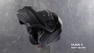 CABERG DUKE II Matt Black  HELMET VIEW 360° [upl. by Thilda189]