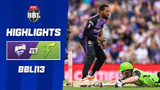 Hobart Hurricanes v Sydney Thunder  BBL13 [upl. by Thinia436]