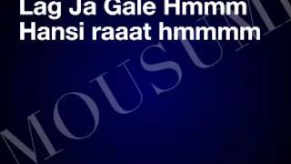 LAG JA GALE WITH LYRICS  LATA MANGESHKAR [upl. by Yanahc]